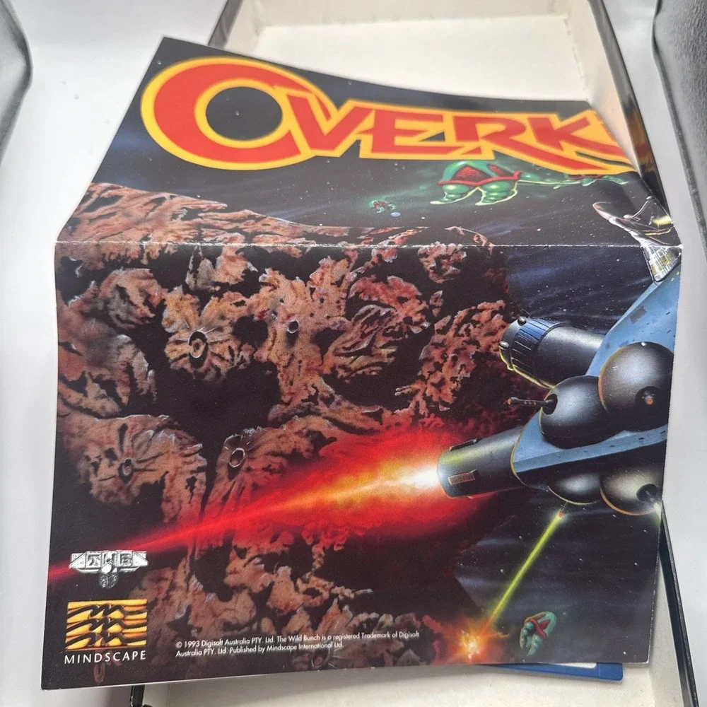 Overkill Commodore Amiga 1200 4000 Disks CIB COMPLETE W/ Poster & Reg Card